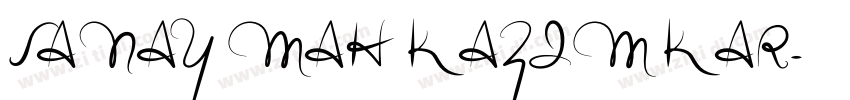 SANAY MAH KAZIM KAR字体转换
